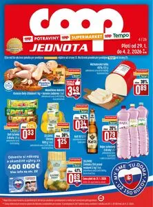 Propagačné noviny COOP, platné od 2026-01-29 do 2026-02-04.