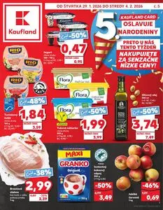 Propagačné noviny Kaufland, platné od 2026-01-29 do 2026-02-04.