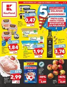 Propagačné noviny Kaufland, platné od 2026-01-29 do 2026-02-04.