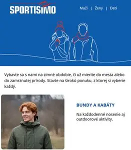 Propagačné noviny SPORTISIMO, platné od 2026-02-03 do 2026-02-09.