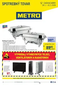 Propagačné noviny METRO, platné od 2026-01-28 do 2026-02-10.