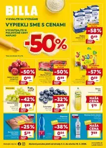 Propagačné noviny BILLA, platné od 2026-02-04 do 2026-02-10.
