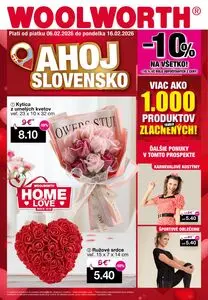 Propagačné noviny WOOLWORTH, platné od 2026-02-06 do 2026-02-16.