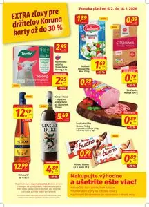 Propagačné noviny KORUNA, platné od 2026-02-06 do 2026-02-18.