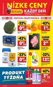 Propagačné noviny Biedronka, platné od 2026-02-12 do 2026-02-18.