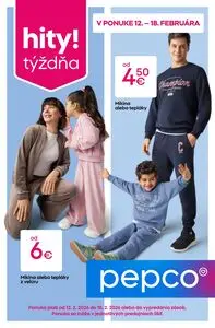 Propagačné noviny Pepco, platné od 2026-02-12 do 2026-02-18.