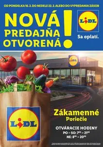 Propagačné noviny LIDL, platné od 2026-02-16 do 2026-02-22.
