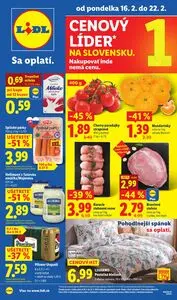 Propagačné noviny LIDL, platné od 2026-02-16 do 2026-02-22.