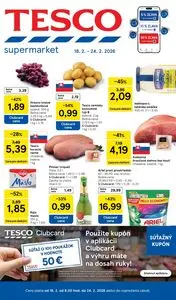 Propagačné noviny TESCO, platné od 2026-02-18 do 2026-02-24.