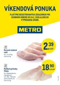 Propagačné noviny METRO, platné od 2026-02-19 do 2026-02-24.