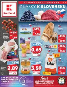 Propagačné noviny Kaufland, platné od 2026-02-19 do 2026-02-25.