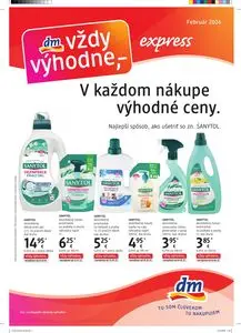 Propagačné noviny dm, platné od 2026-02-15 do 2026-02-28.