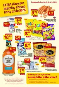 Propagačné noviny KORUNA, platné od 2026-02-20 do 2026-03-04.