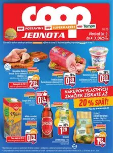 Propagačné noviny COOP, platné od 2026-02-26 do 2026-03-04.