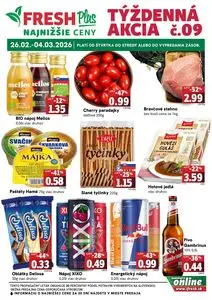 Propagačné noviny FRESH, platné od 2026-02-26 do 2026-03-04.