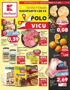 Propagačné noviny Kaufland, platné od 2026-02-26 do 2026-03-04.