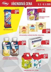 Propagačné noviny CBA KOMFOS, platné od 2026-02-05 do 2026-03-08.