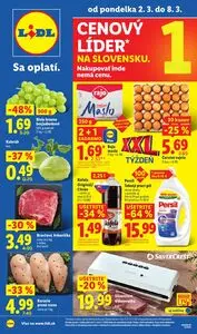 Propagačné noviny LIDL, platné od 2026-03-02 do 2026-03-08.