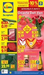 Propagačné noviny LIDL, platné od 2026-03-05 do 2026-03-08.