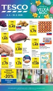 Propagačné noviny TESCO, platné od 2026-03-04 do 2026-03-10.