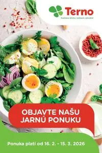 Propagačné noviny Terno, platné od 2026-02-16 do 2026-03-15.