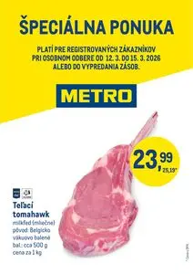 Propagačné noviny METRO, platné od 2026-03-12 do 2026-03-15.