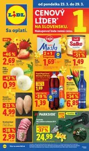 Propagačné noviny LIDL, platné od 2026-03-23 do 2026-03-29.