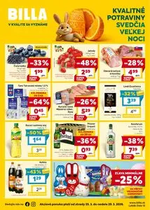 Propagačné noviny BILLA, platné od 2026-03-25 do 2026-03-29.
