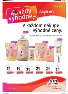 Propagačné noviny dm, platné od 2026-03-15 do 2026-03-31.