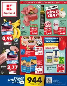 Propagačné noviny Kaufland, platné od 2026-03-26 do 2026-03-31.