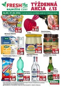 Propagačné noviny FRESH, platné od 2026-03-26 do 2026-04-01.