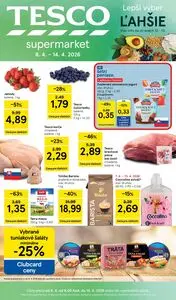 Propagačné noviny TESCO, platné od 2026-04-08 do 2026-04-14.