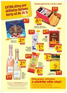 Propagačné noviny KORUNA, platné od 2026-04-10 do 2026-04-22.