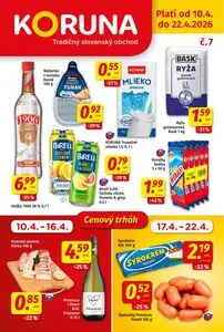 Propagačné noviny KORUNA, platné od 2026-04-10 do 2026-04-22.