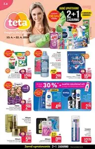 Propagačné noviny teta, platné od 2026-04-13 do 2026-04-22.