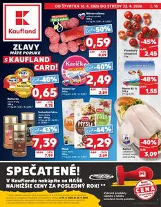 Propagačné noviny Kaufland, platné od 2026-04-16 do 2026-04-22.