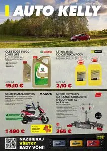 Propagačné noviny AUTO KELLY, platné od 2026-03-31 do 2026-04-27.
