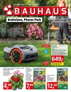 Propagačné noviny BAUHAUS, platné od 2026-04-07 do 2026-05-03.