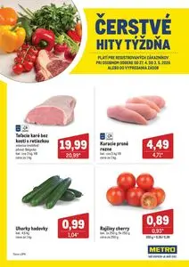 Propagačné noviny METRO, platné od 2026-04-27 do 2026-05-03.