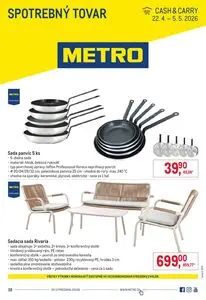 Propagačné noviny METRO, platné od 2026-04-22 do 2026-05-05.