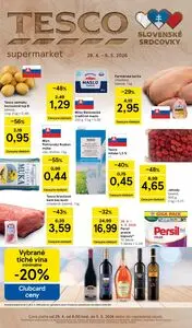 Propagačné noviny TESCO, platné od 2026-04-29 do 2026-05-05.