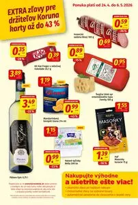 Propagačné noviny KORUNA, platné od 2026-04-24 do 2026-05-06.