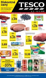 Propagačné noviny TESCO, platné od 2026-05-06 do 2026-05-12.