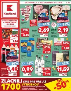 Propagačné noviny Kaufland, platné od 2026-05-07 do 2026-05-13.
