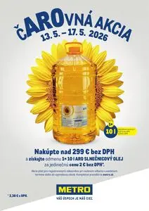 Propagačné noviny METRO, platné od 2026-05-13 do 2026-05-17.