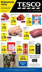 Propagačné noviny TESCO, platné od 2026-05-13 do 2026-05-19.