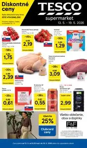Propagačné noviny TESCO, platné od 2026-05-13 do 2026-05-19.