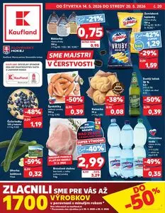 Propagačné noviny Kaufland, platné od 2026-05-14 do 2026-05-20.