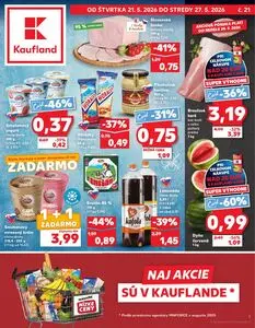 Propagačné noviny Kaufland, platné od 2026-05-21 do 2026-05-27.