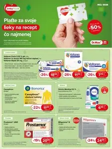 Propagačné noviny Dr. Max, platné od 2026-05-01 do 2026-05-31.